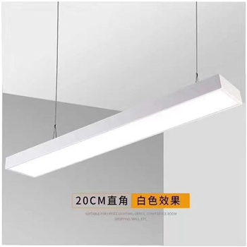 120cm长7cm宽 30w博尔美led吊线办公灯铝方通灯120cm长条灯白色黑色超市健身房吊灯
